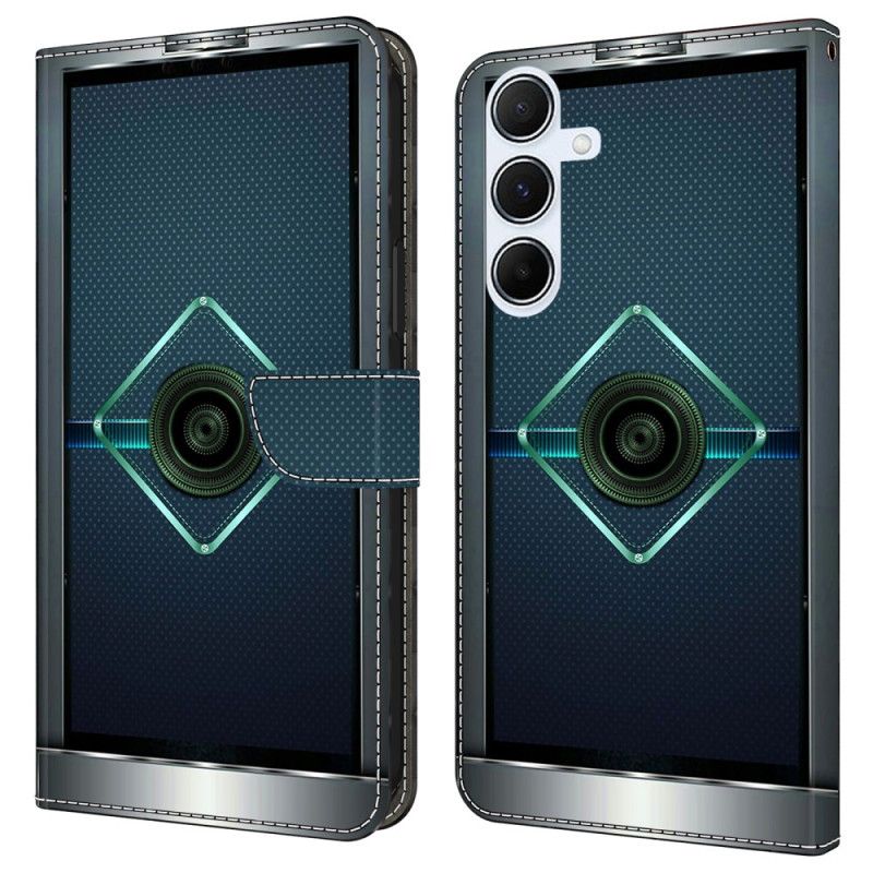 Lærdeksel Folio Deksel Samsung Galaxy A17 4g / 5g Fantasifremtidsmønster