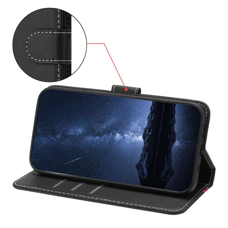 Lærdeksel Folio Deksel Samsung Galaxy A17 4g / 5g Farget Kant