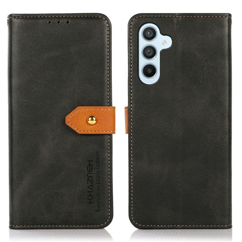 Lærdeksel Folio Deksel Samsung Galaxy A17 4g / 5g Khazneh Gulllås