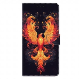 Lærdeksel Folio Deksel Samsung Galaxy A17 4g / 5g Mobildeksel Ildfugl