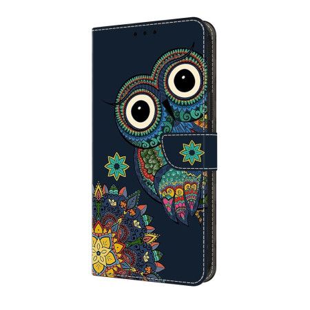 Lærdeksel Folio Deksel Samsung Galaxy A17 4g / 5g Mobildeksel Mandala-ugle