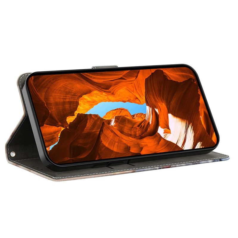 Lærdeksel Folio Deksel Samsung Galaxy A17 4g / 5g Mobildeksel Mandala-ugle