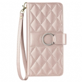 Lærdeksel Folio Deksel Samsung Galaxy A17 4g / 5g Vattert Design