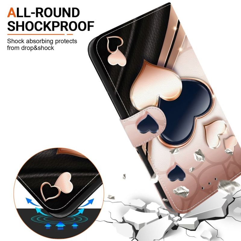 Lederhüllen Für Samsung Galaxy A17 4g / 5g Zwei Herzen