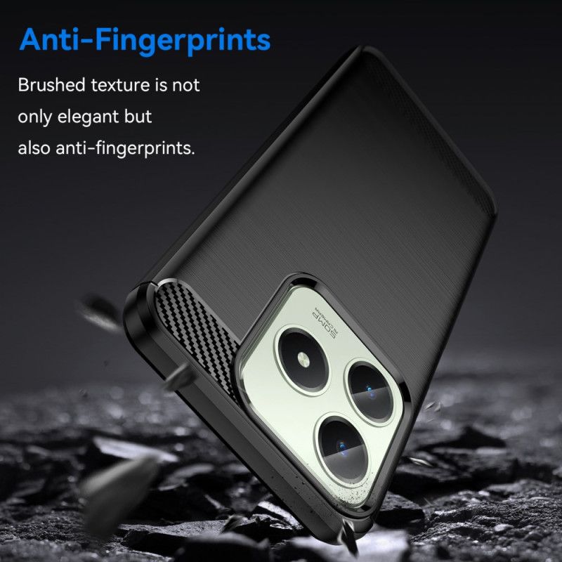 Deksel Realme Note 60 Børstet Karbonfiber Beskyttelse Deksel