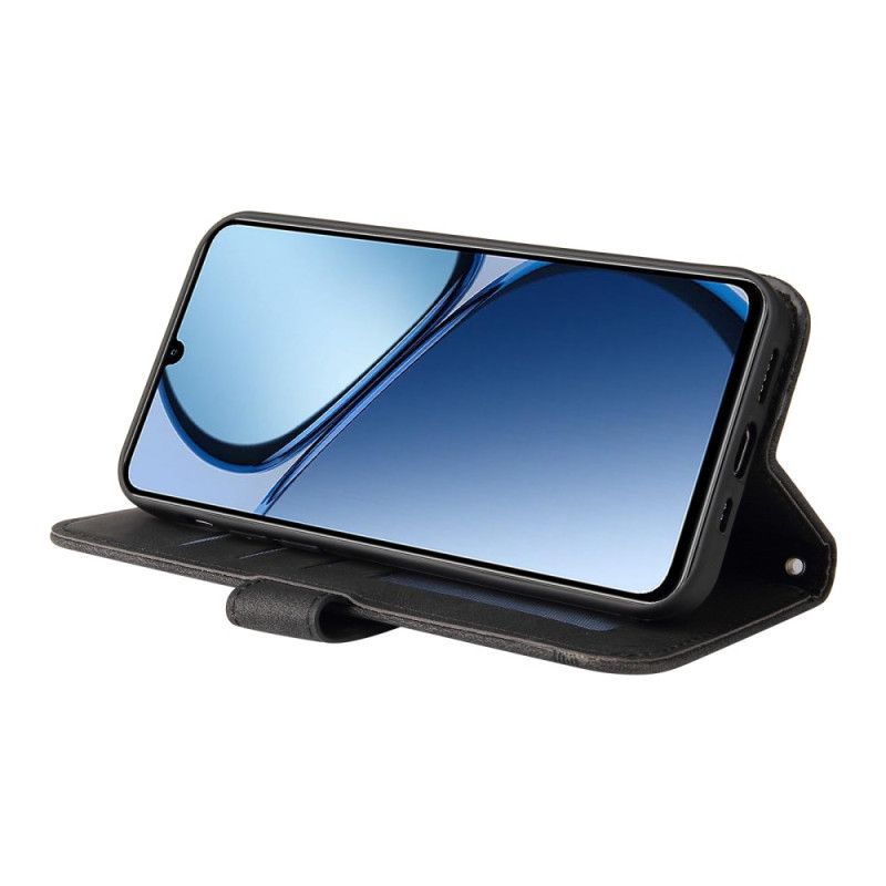 Folio Deksel Til Realme Note 60 Dekorativ Nagle Med Semsket Skinneffekt