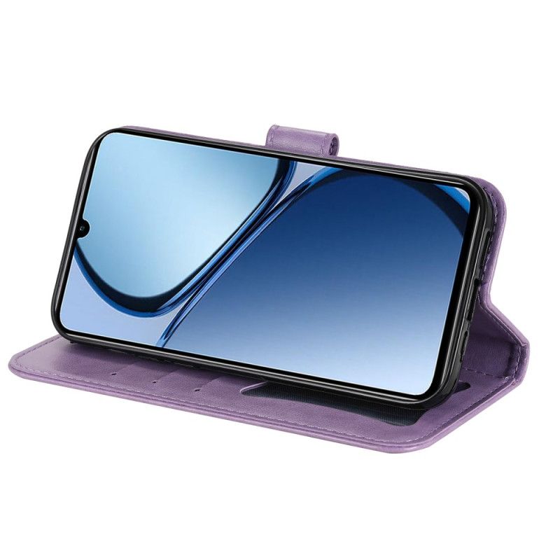 Lærdeksel Folio Deksel Realme Note 60 Mobildeksel Mandala-trykk