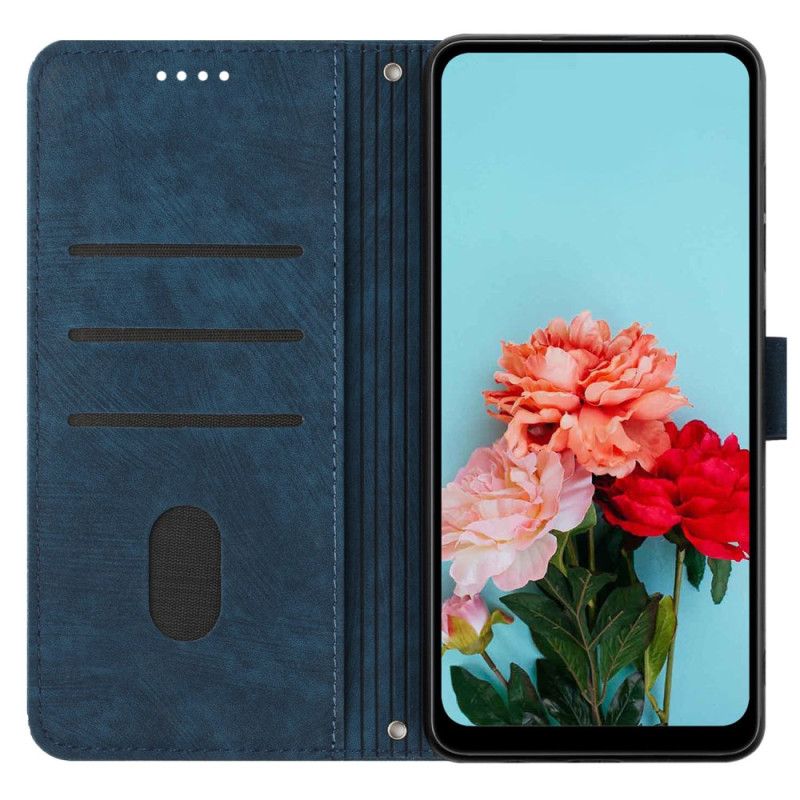 Lærdeksel Folio Deksel Realme Note 60 Retro-linjer