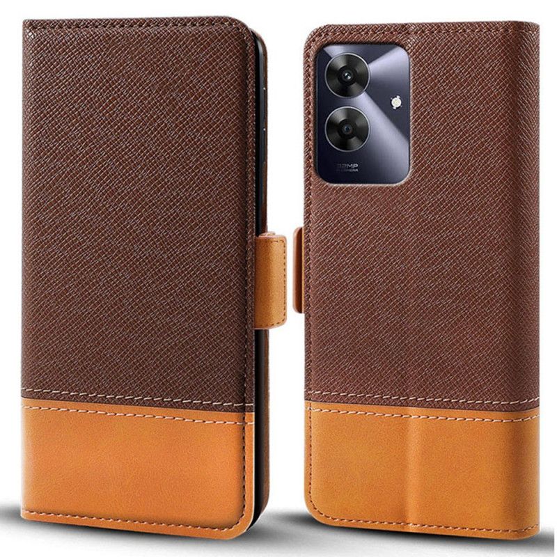 Lærdeksel Folio Deksel Realme Note 60 Tofarget