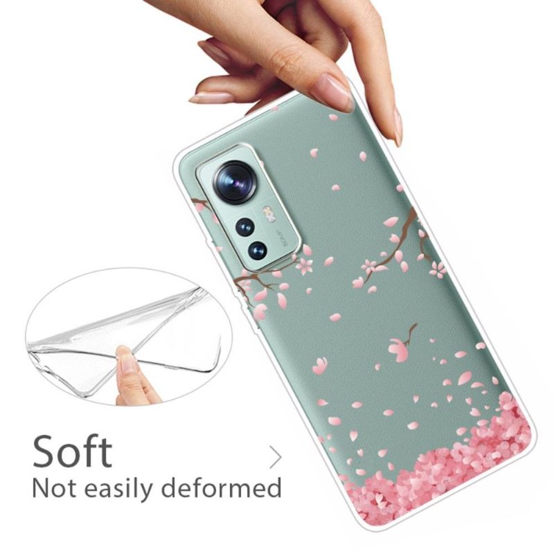 Deksel Til Xiaomi 12 Anti-fall Blomsterblad