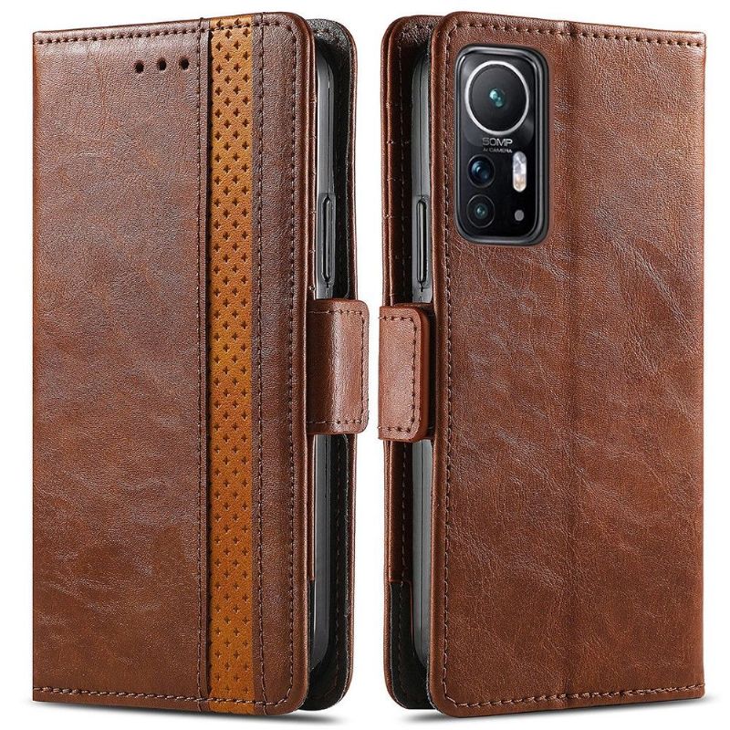 Folio Deksel Til Xiaomi 12 Lærdeksel Flip Business