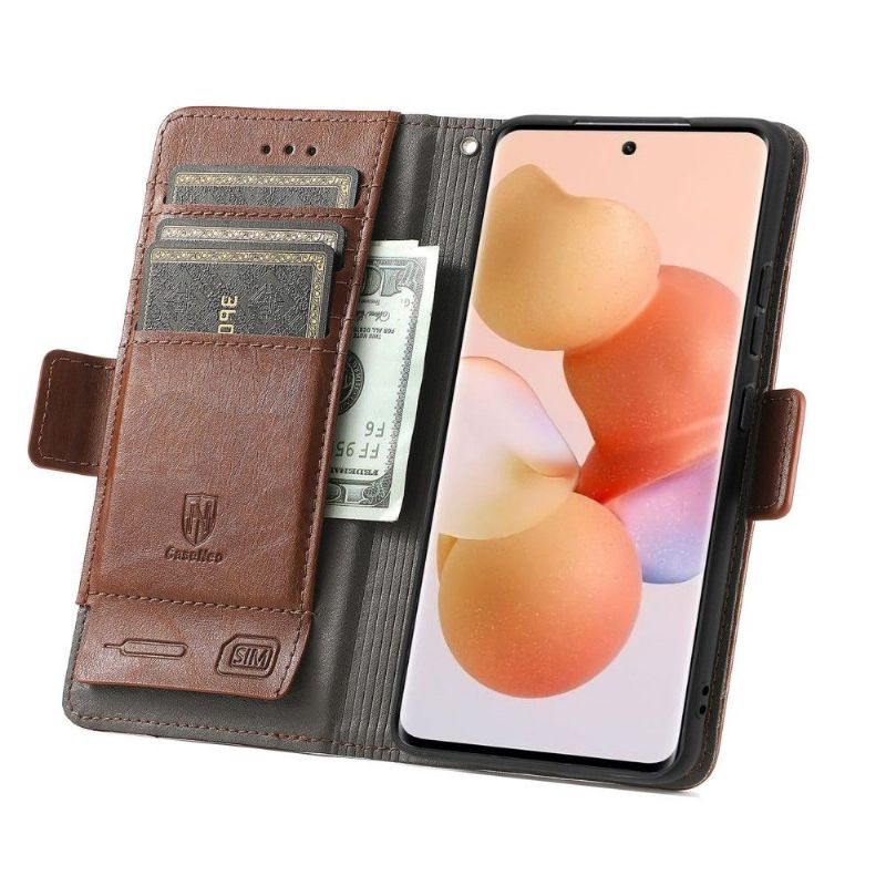 Folio Deksel Til Xiaomi 12 Lærdeksel Flip Business
