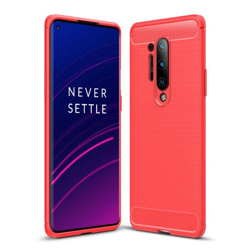 Deksel Til OnePlus 8 Pro Janice I Carbon Brushed Gel