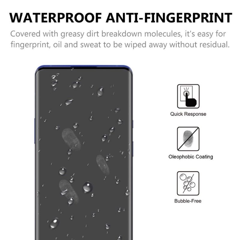 Oneplus 8 Pro Skjermbeskytter I Herdet Glass I Full Størrelse