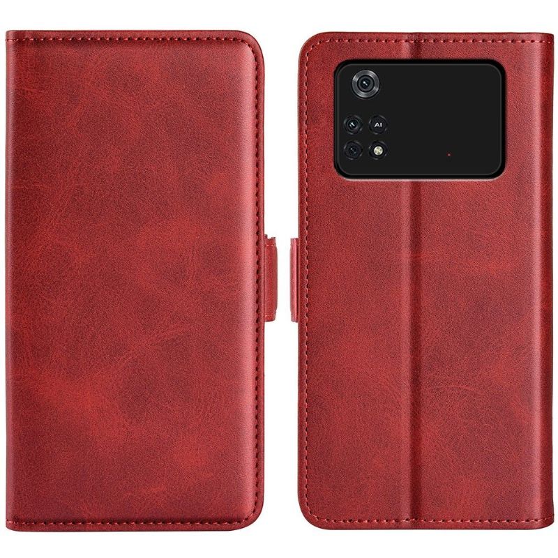 Etui Til Poco M4 Pro 4G Anti-fall Lommebok Deksel I Matt Kunstskinn