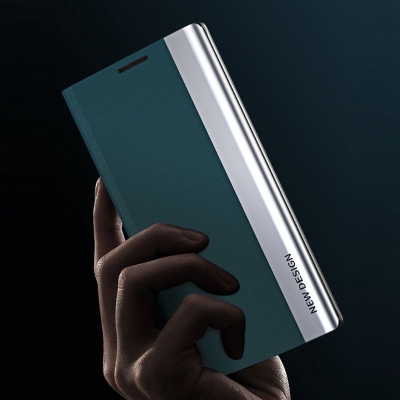 Etui Til Poco M4 Pro 4G Business Skinneffektmagnet