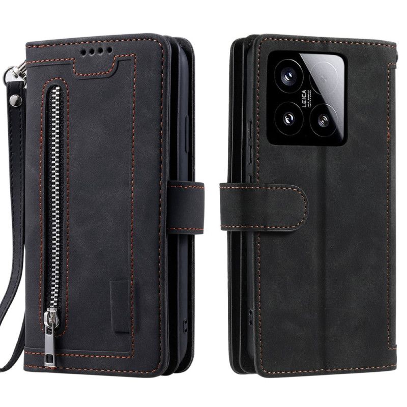 Folio Deksel Til Xiaomi 15 Lommebok Med Glidelås