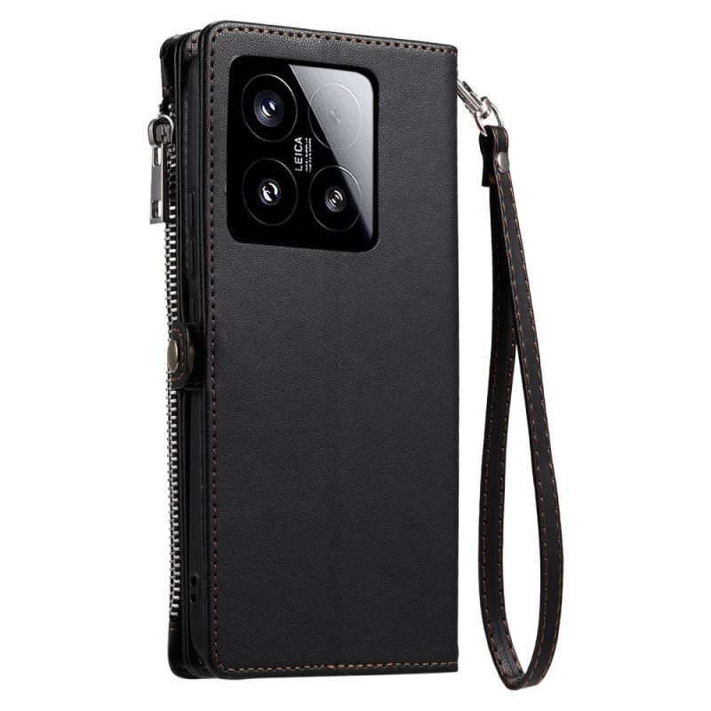 Folio Deksel Til Xiaomi 15 Myntpung Og 8 Kortspor