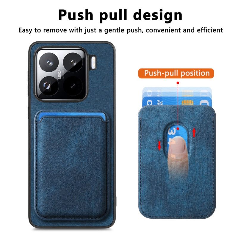 Folio Deksel Til Xiaomi 15 Retro Med Avtakbar Kortholder