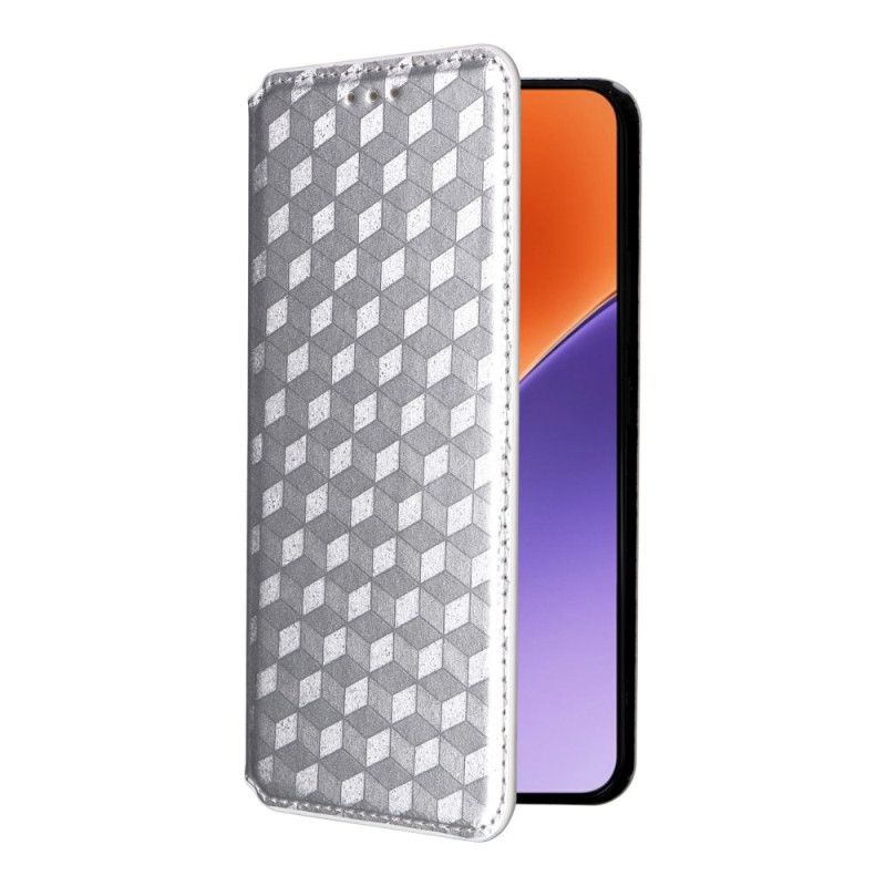 Folio Deksel Xiaomi 15 3d-diamanter Beskyttelse Deksel