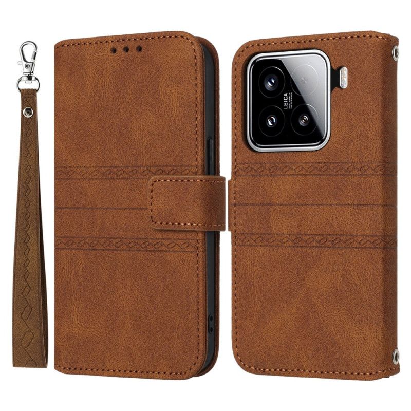 Folio Deksel Xiaomi 15 Dobbel Frise