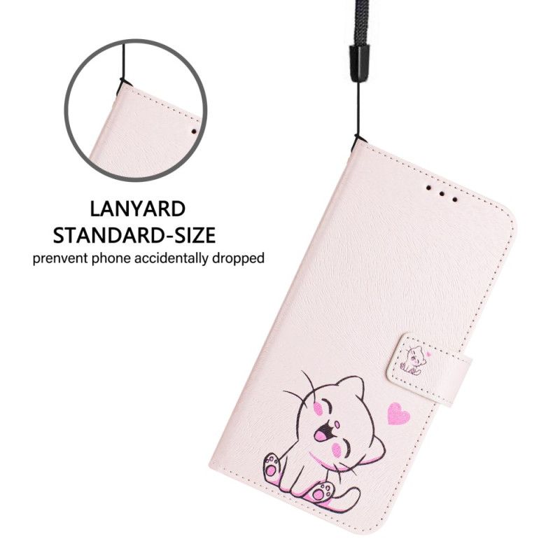 Folio Deksel Xiaomi 15 Kattungemotiv Beskyttelse Deksel