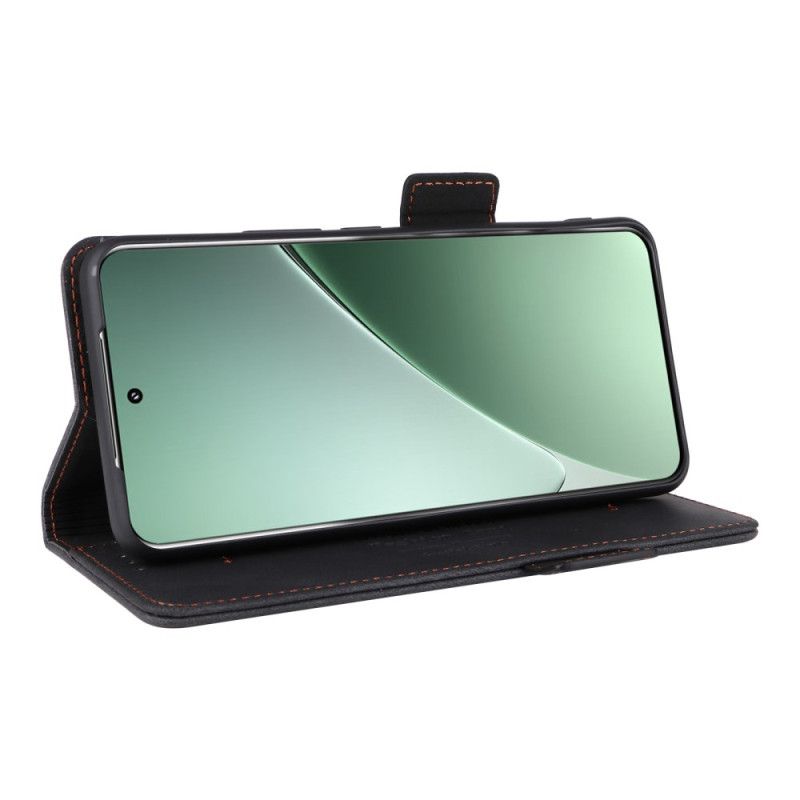 Folio Deksel Xiaomi 15 Lommebok Med Metallisk Dekorasjon Beskyttelse Deksel