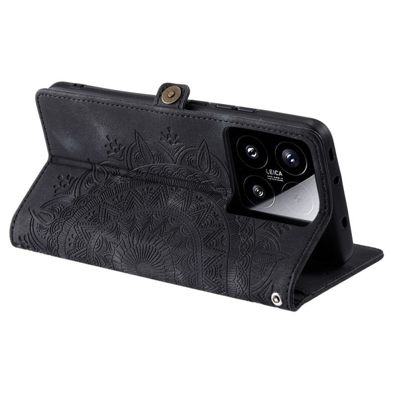 Folio Deksel Xiaomi 15 Mandala Semsket Skinneffekt