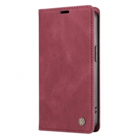 Folio Deksel Xiaomi 15 Yikatu Semsket Skinn-effekt Beskyttelse Deksel