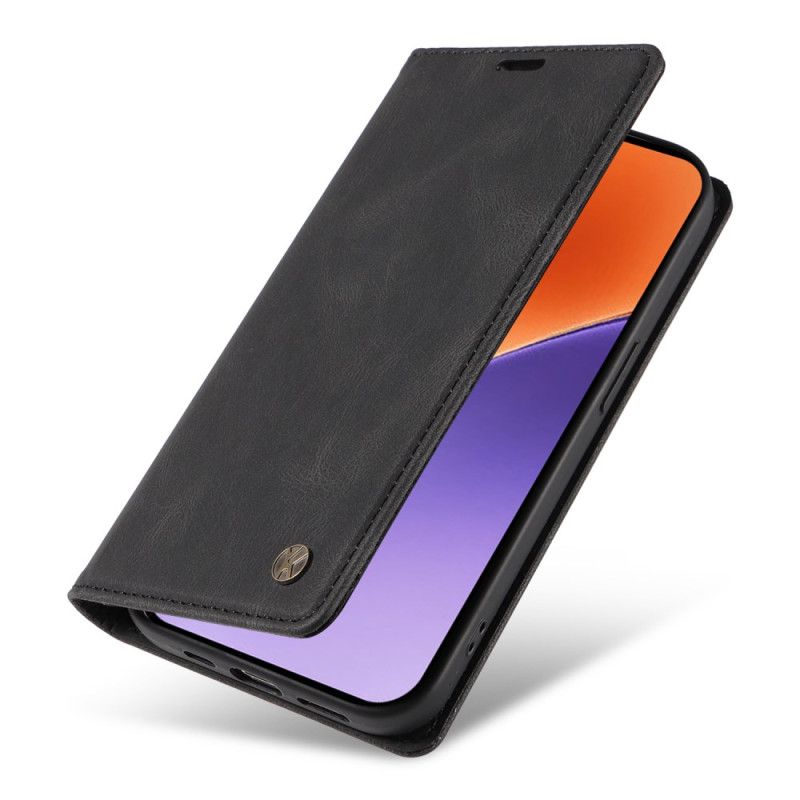 Folio Deksel Xiaomi 15 Yikatu Semsket Skinn-effekt Beskyttelse Deksel