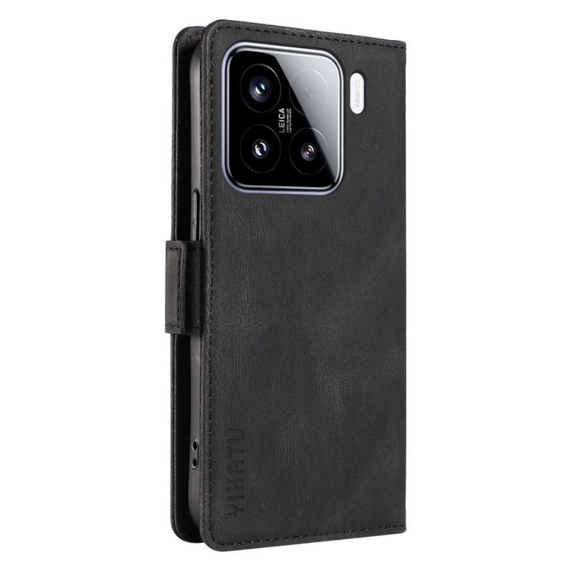 Folio Deksel Xiaomi 15 Ykatu Semsket Skinn-effekt Beskyttelse Deksel