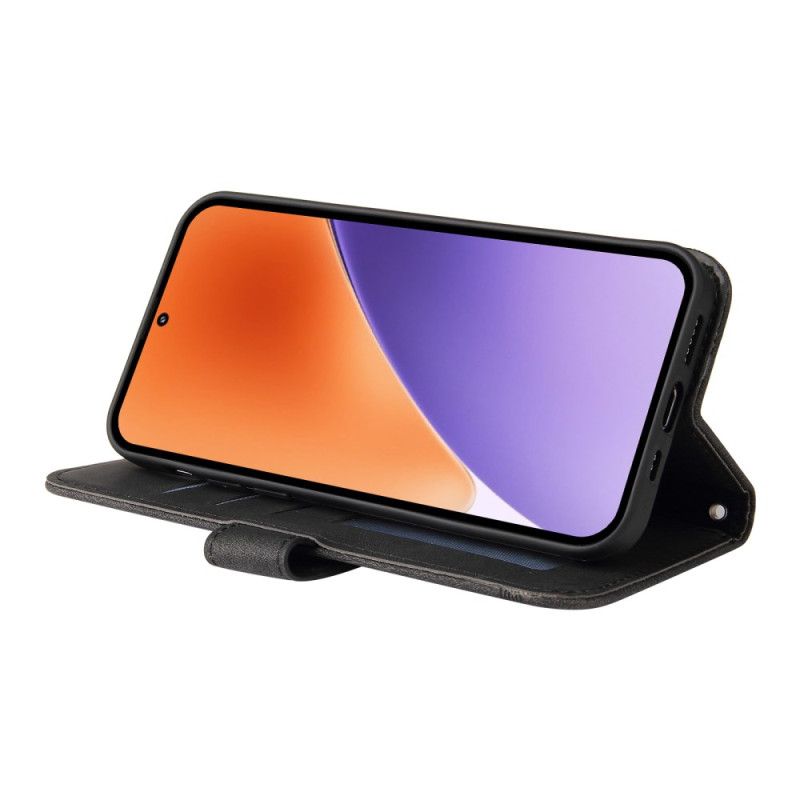 Lærdeksel Folio Deksel Xiaomi 15 Dekorativ Nagle Og Rem