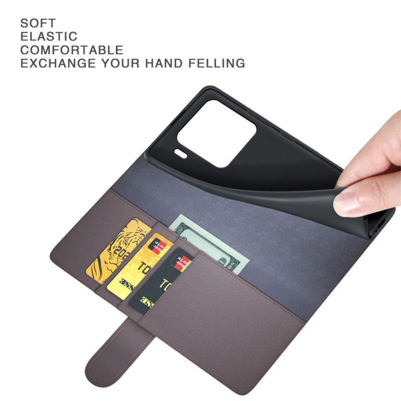 Lærdeksel Folio Deksel Xiaomi 15 Ekte Skinn