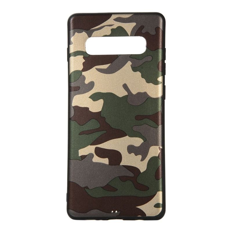 Deksel Til Samsung Galaxy S10 Plus Militær Camo Gel