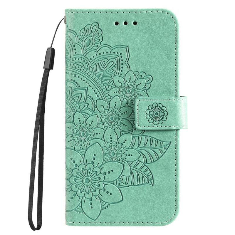 Lærdeksel Folio Deksel Huawei Nova 12s Mobildeksel Mandala Dekor Med Stropp