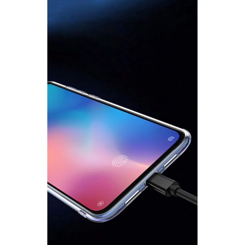 Deksel Til Xiaomi Mi 9 Med Magnetring - Gjennomsiktig Svart