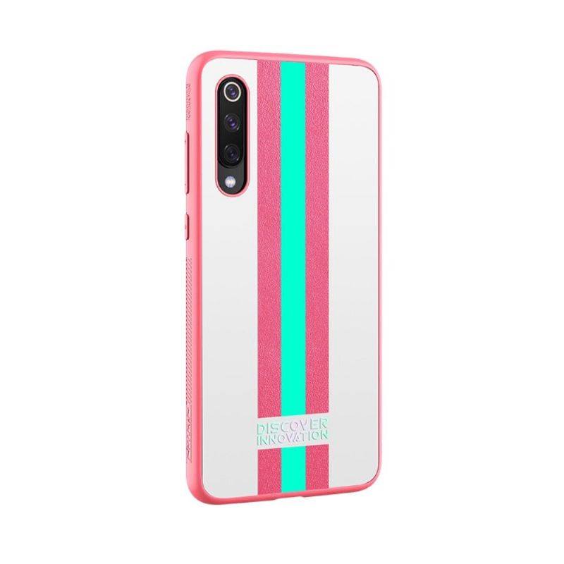 Deksel Til Xiaomi Mi 9 Nillkin Stripete Mønster - Rosa / Grønn