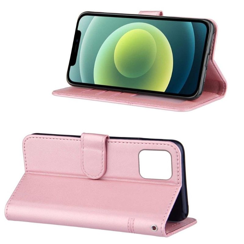 Folio Deksel Til iPhone 13 Mini Skinneffektlinjer