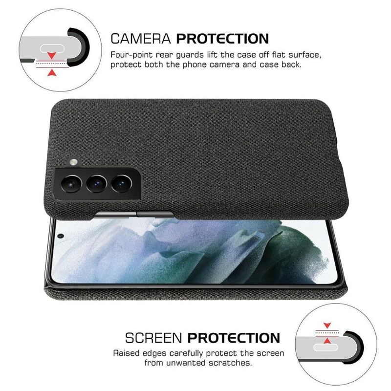 Deksel Til Samsung Galaxy S22 5G Anti-fall Stofftrekk