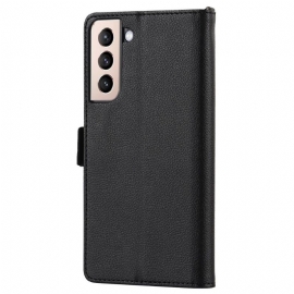 Folio Deksel Til Samsung Galaxy S22 5G Blomsterhjerte