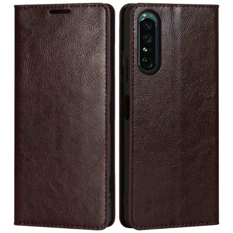 Folio Deksel Til Sony Xperia 1 IV Lærkortholder Støttefunksjon