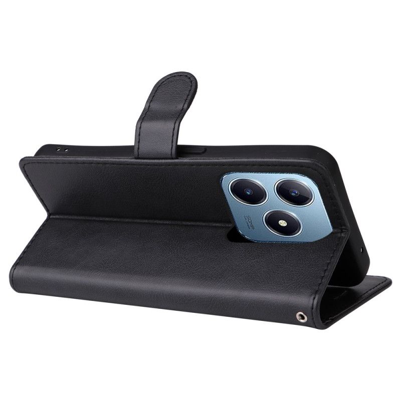 Folio Deksel Realme C61 Ensfarget Kunstskinn