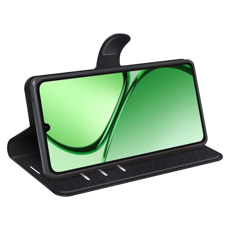 Folio Deksel Realme C61 Klassisk Litchi-kunstskinn