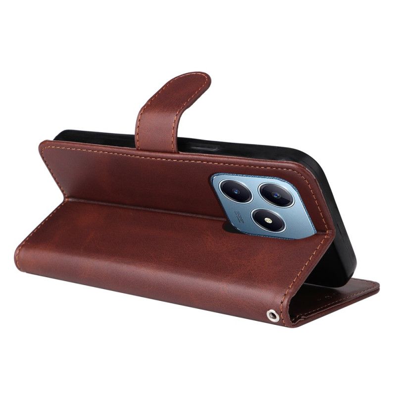 Folio Deksel Realme C61 Læreffekt Ensfarget