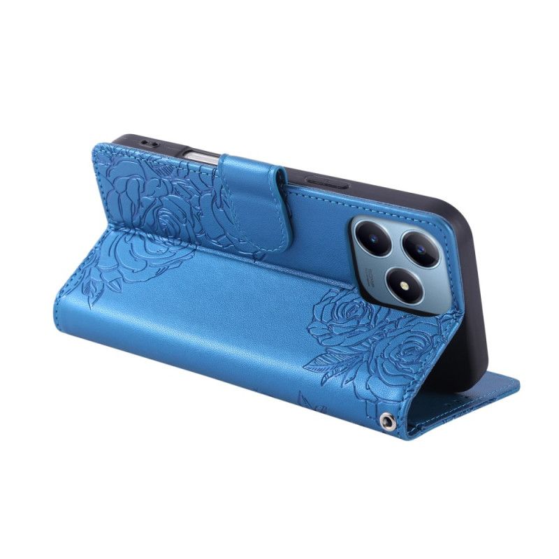 Folio Deksel Til Realme C61 Blomsterblonder