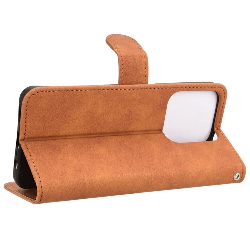 Lærdeksel Folio Deksel Realme C61 Semsket Skinneffekt