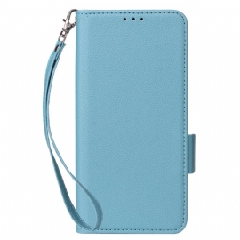 Folio Deksel Til Xiaomi Redmi Note 14s Ultratynn Med Stropp