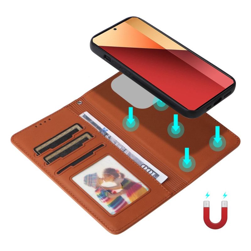 Folio Deksel Xiaomi Redmi Note 14s Avtakbart Etui Betopnice Beskyttelse Deksel