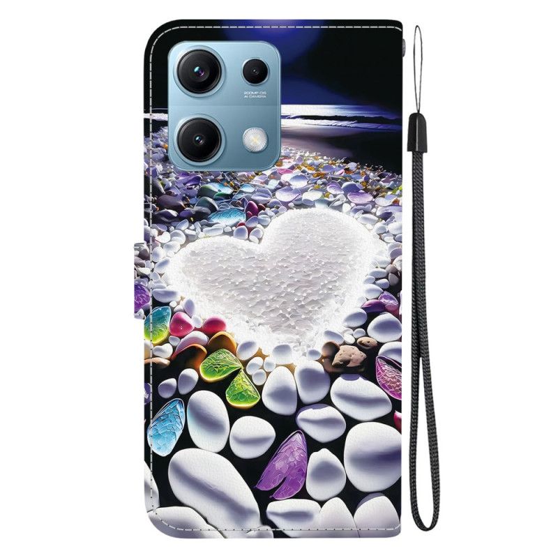 Folio Deksel Xiaomi Redmi Note 14s Hjertemønster