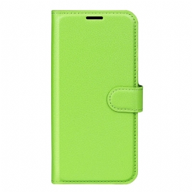 Folio Deksel Xiaomi Redmi Note 14s Klassisk Litchi-imitasjonsskinn